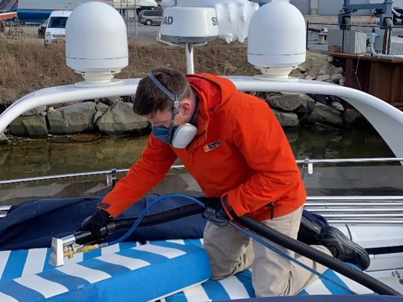 Boat Upholstery Cleaning on Long Island by Bowa Carpet Cleaning