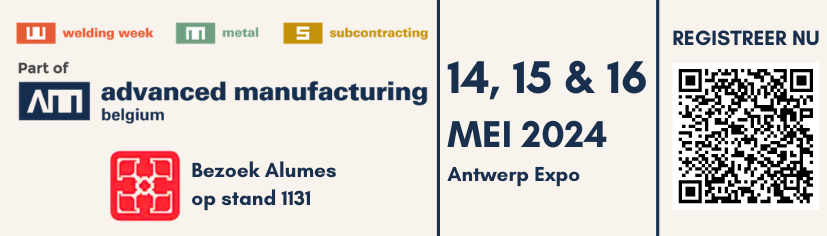 Beursuitnodiging Advanced Manufacturing Beurs in Antwerpen. 