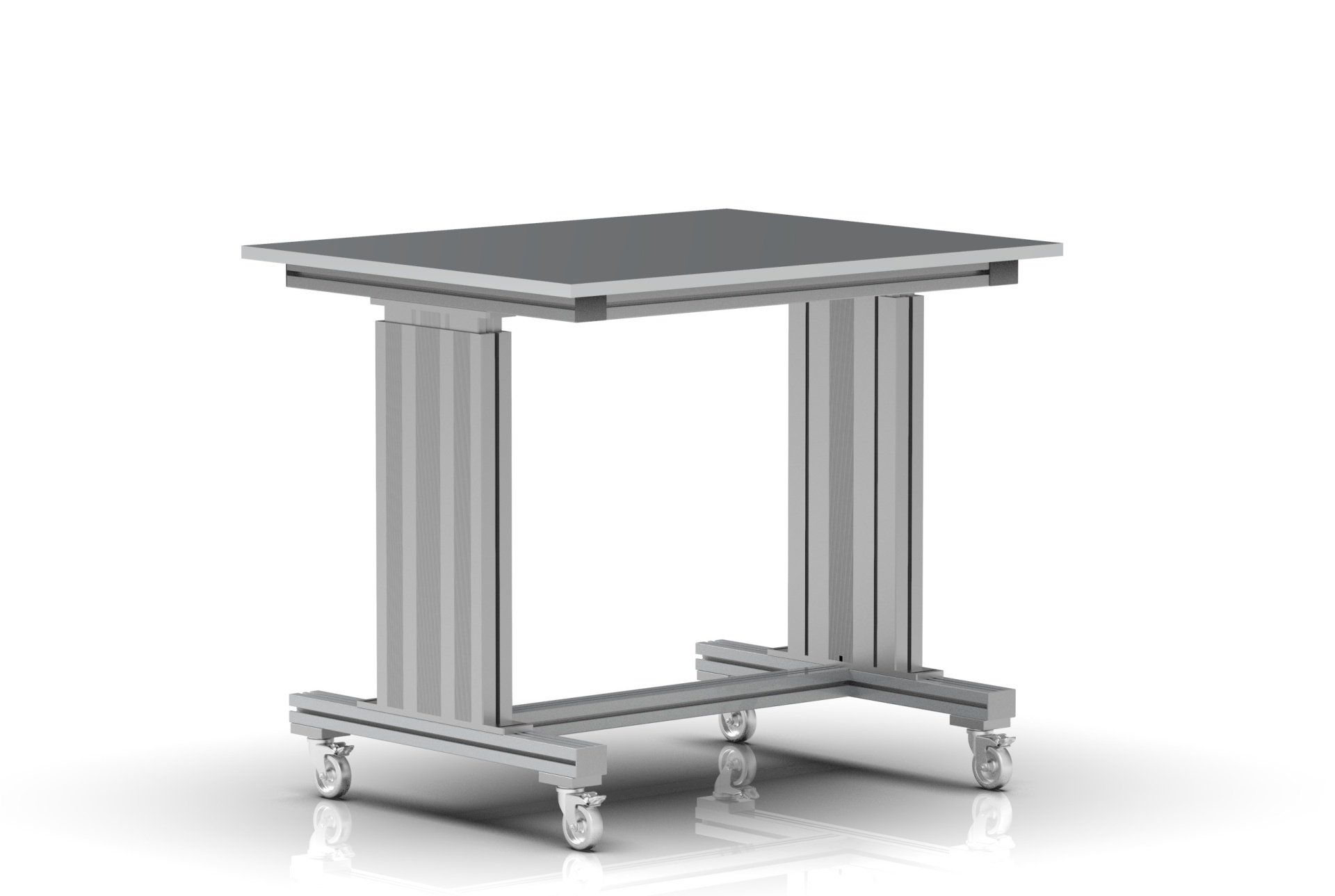 Ergonomische tafel in aluminiumprofielen in Ledegem