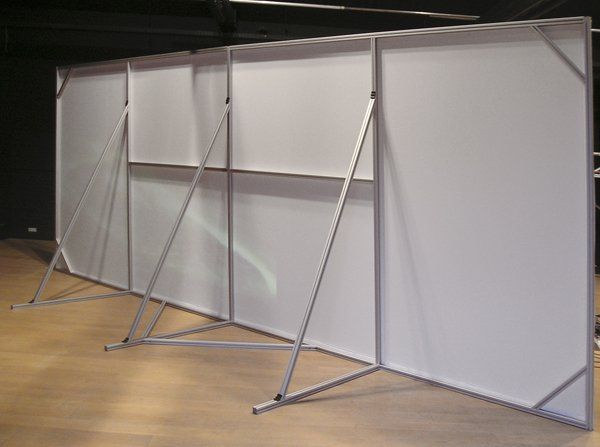 cloison amovible en profilé aluminium Alumes