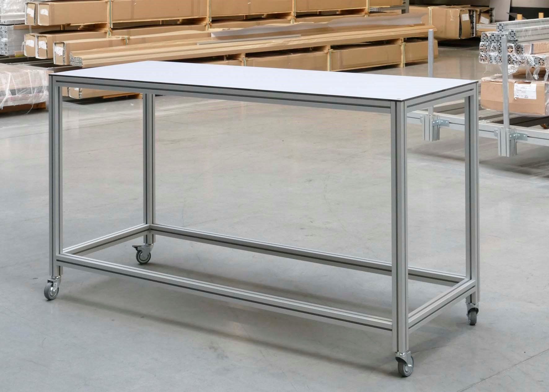 werktafel in aluminiumprofiel Alumes  - Ledegem