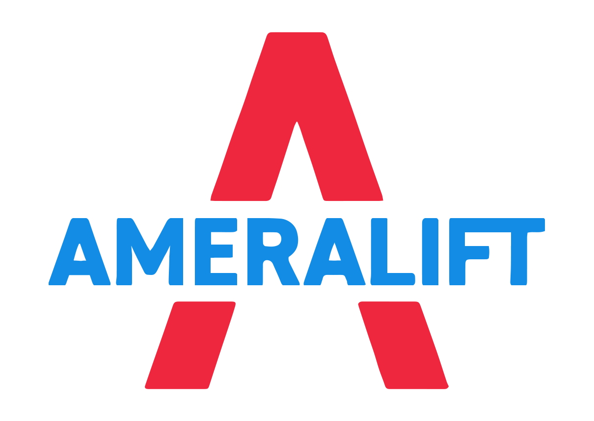 Red "A" logo with blue "AMERALIFT" text.