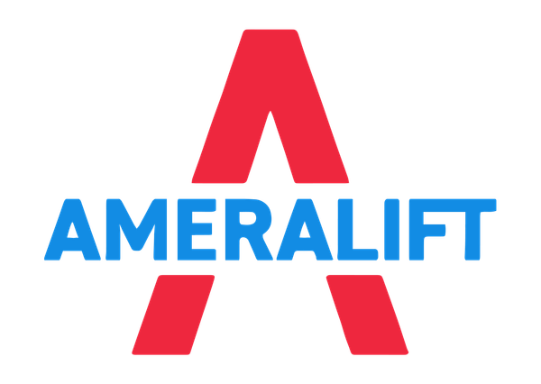 Logo for Ameralift: Red capital 
