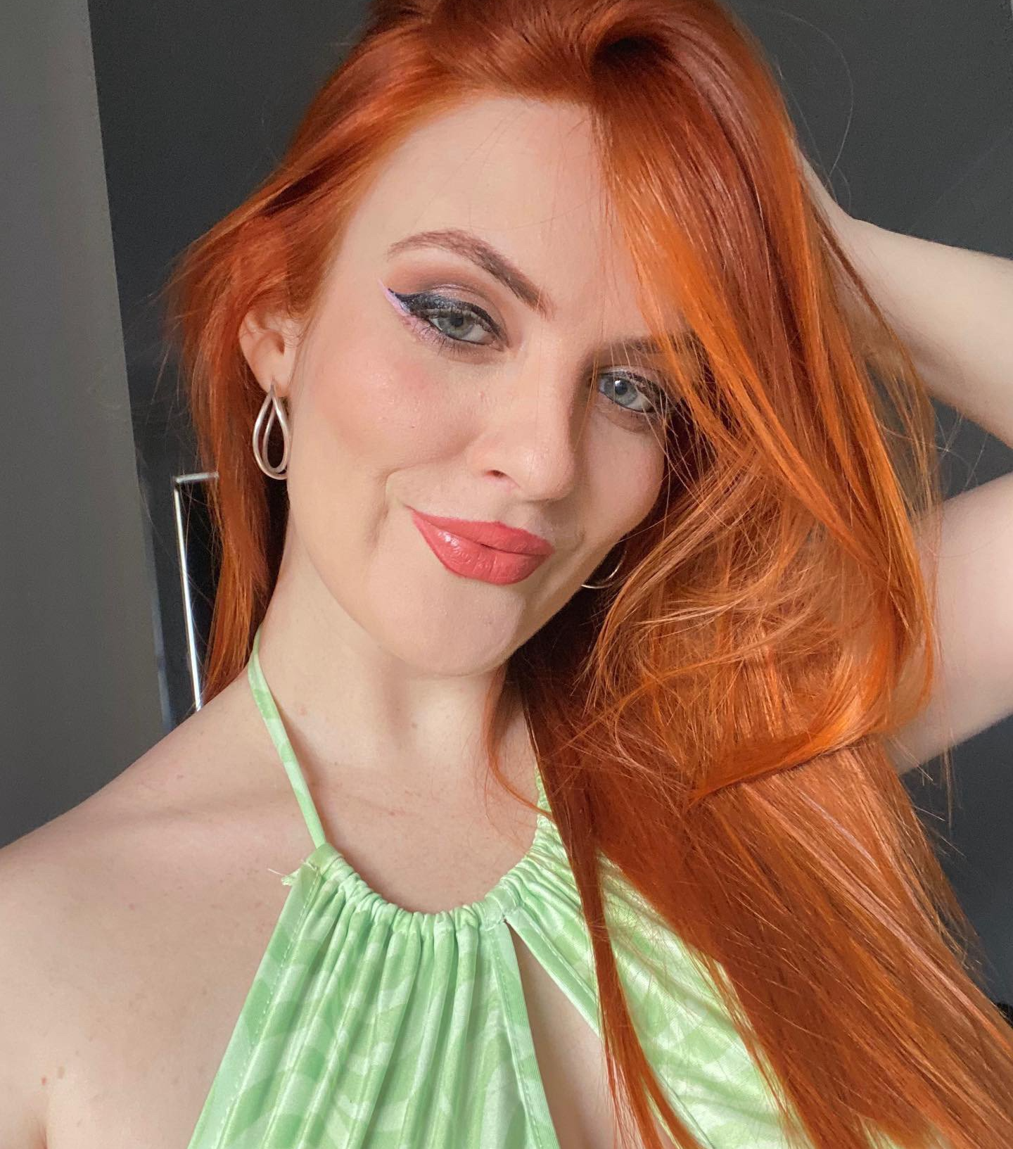 Woman With Orange Colour Hair — L.A Hair Design Ballina in Ballina, NSW