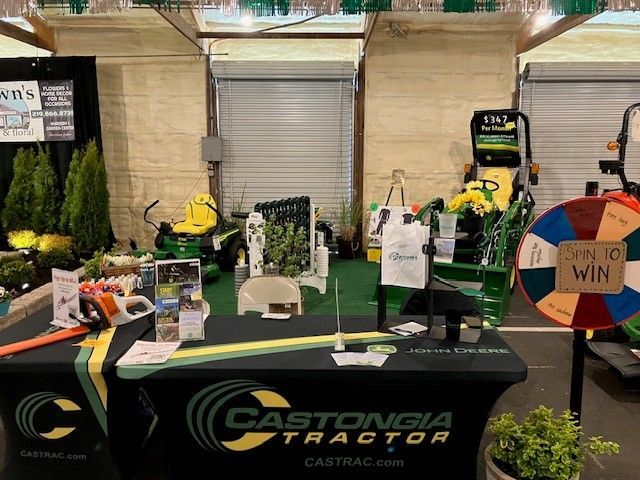 Castongia Tractor booth at the second annual Jasper County Home & Garden Expo