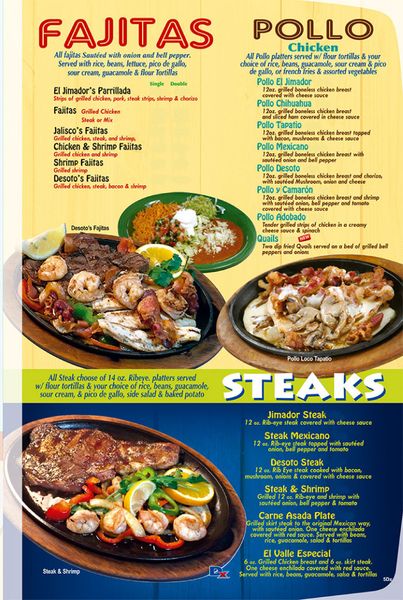 El jimador menu sales