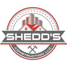 A logo for shedd 's construction llc