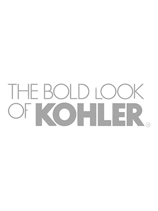 The bold look of kohler logo on a white background.