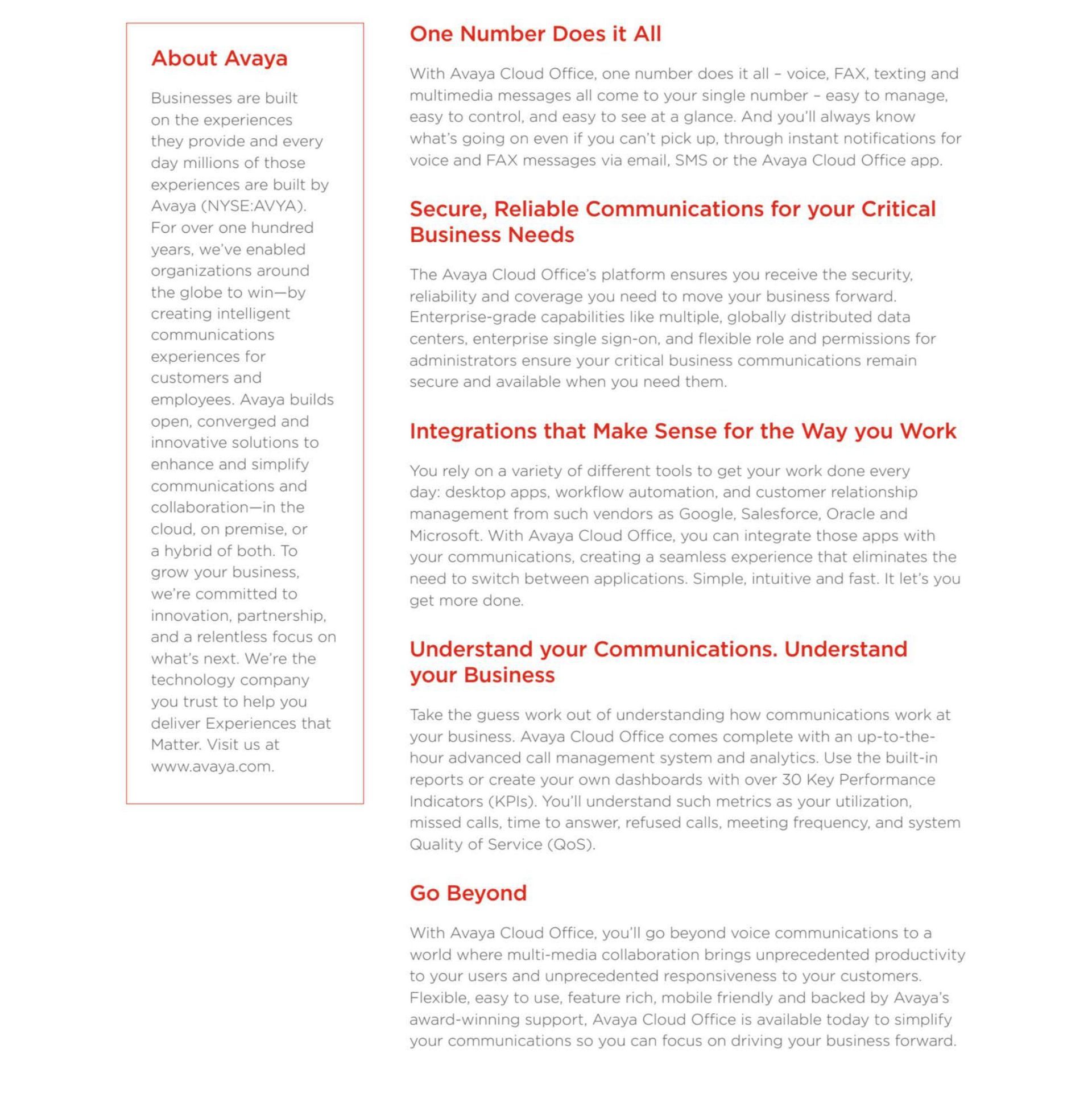 A page of a book that says `` one number does it all ''.