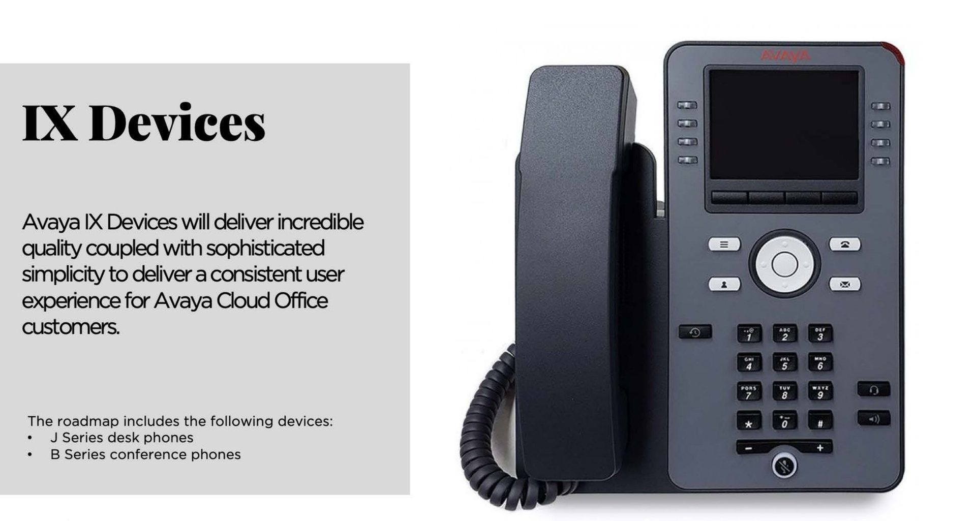 A picture of a phone next to a sign that says ix devices