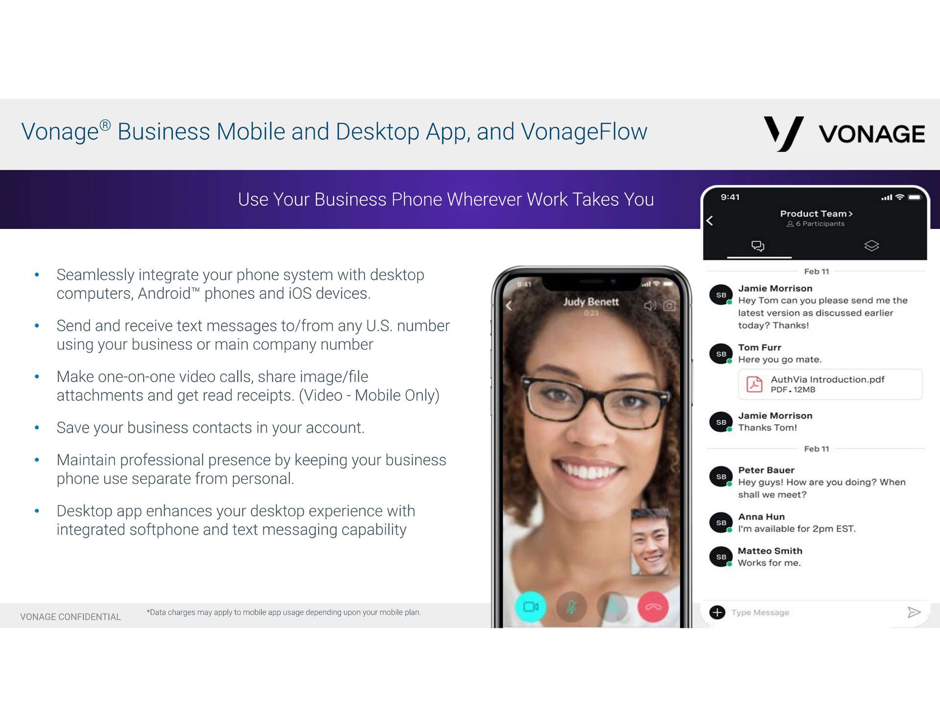 A woman wearing glasses is having a video call on her phone.