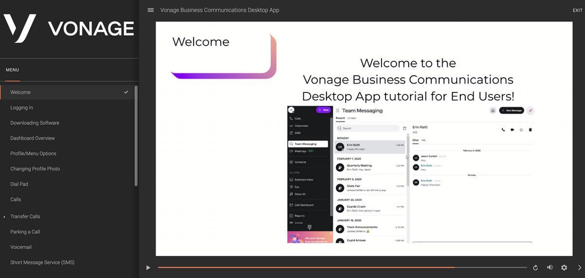 A computer screen with a welcome message on it.