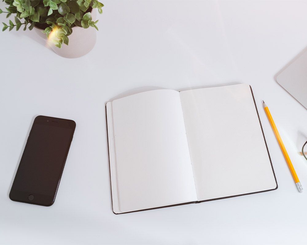 A book and a phone