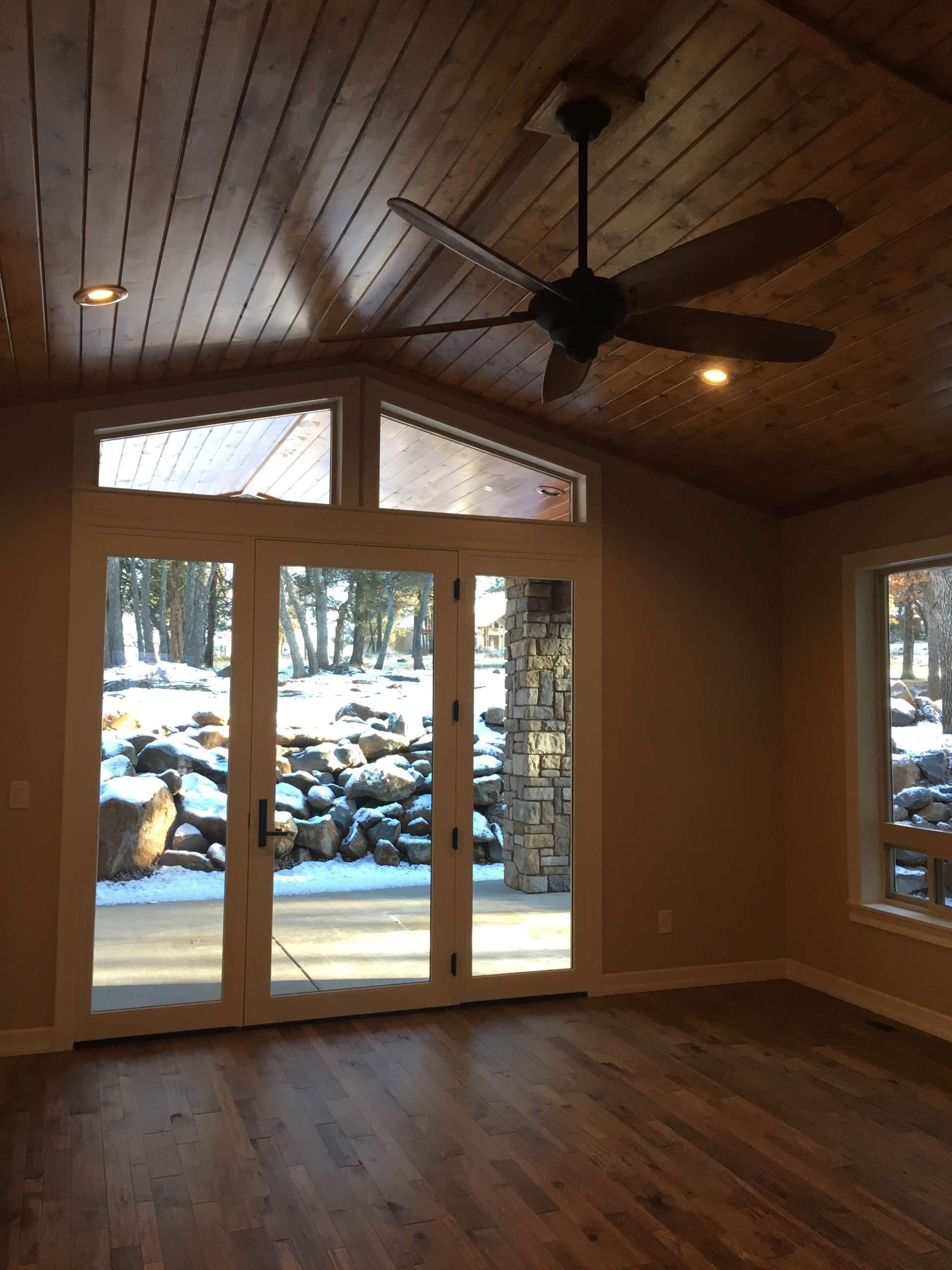 Interior of House with Ceiling Fan — Rosser Construction Co. — Klamath Falls, OR