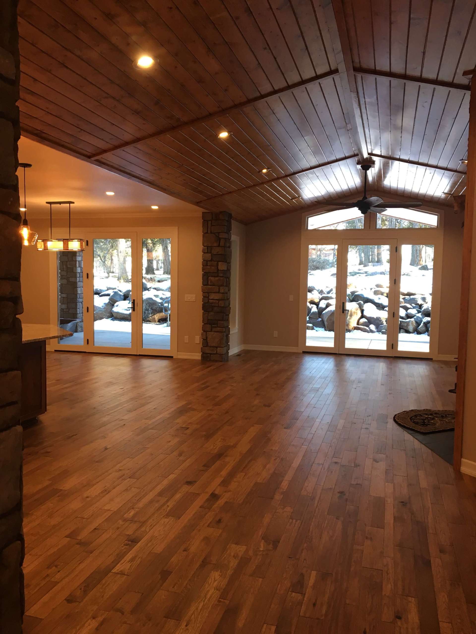 Custom Home Wooden Interior — Rosser Construction Co. — Klamath Falls, OR