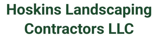 Hoskins Landscaping Contractors LLC logo in dark green text.