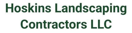 Hoskins Landscaping Contractors LLC logo in dark green text.