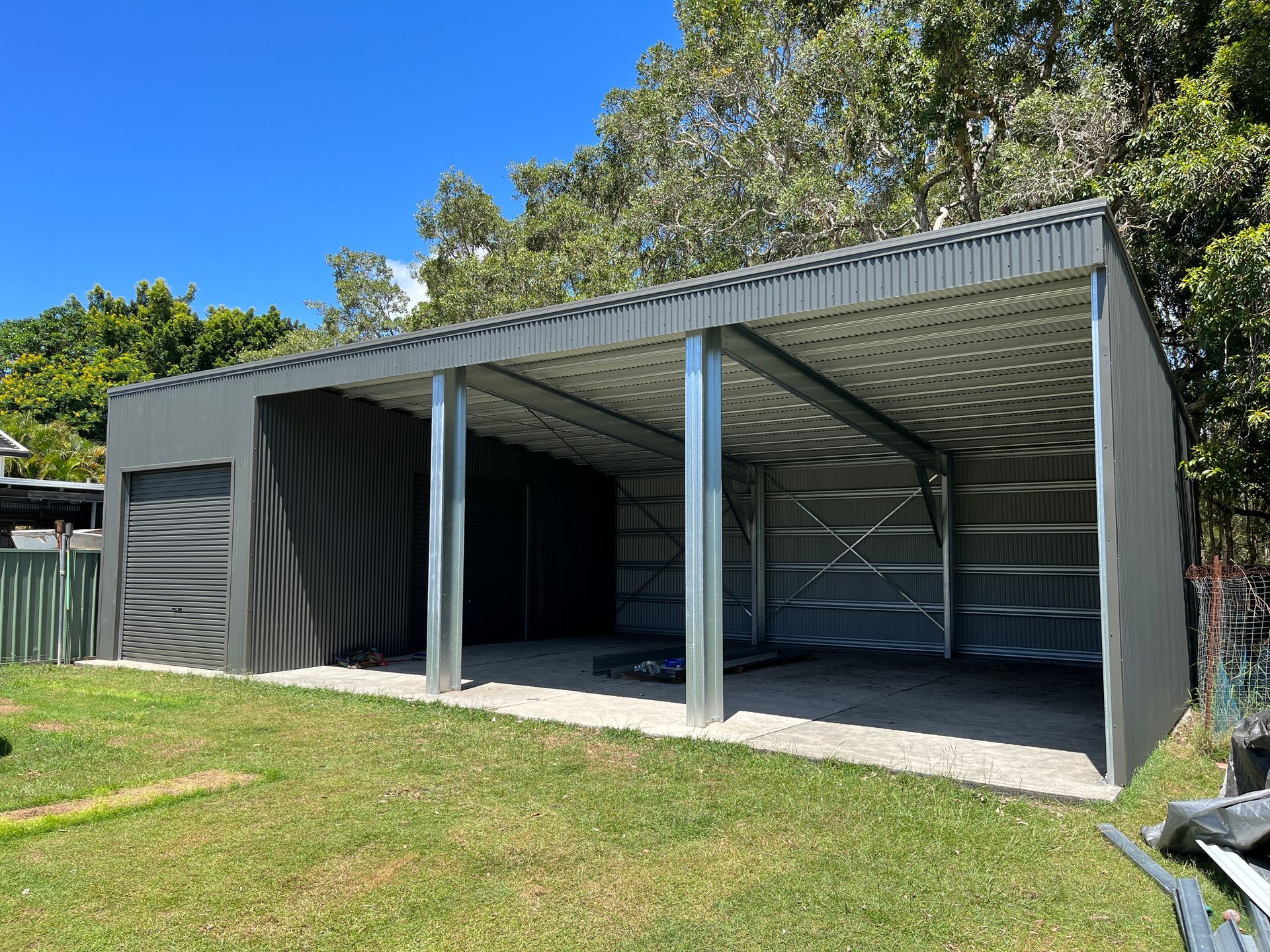 Front View Of The New Sheds — Urbon Sheds in Casino, NSW