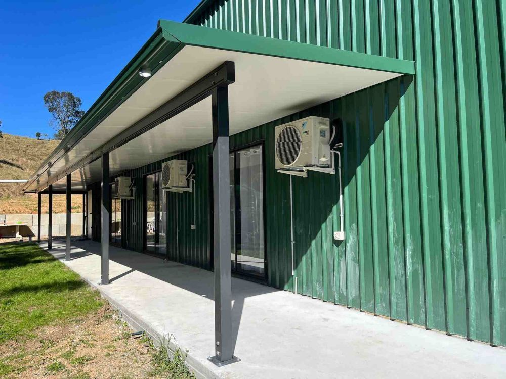 Concrete Walkway With Awning — Urbon Sheds in Uki, NSW