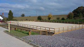 Livery yards near Taunton - Thurlbear, Taunton - Badger Livery Yard - riding arena