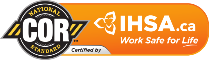 COR National Standard logo with IHSA.ca and the tagline 