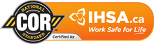 COR National Standard logo with IHSA.ca and the tagline 