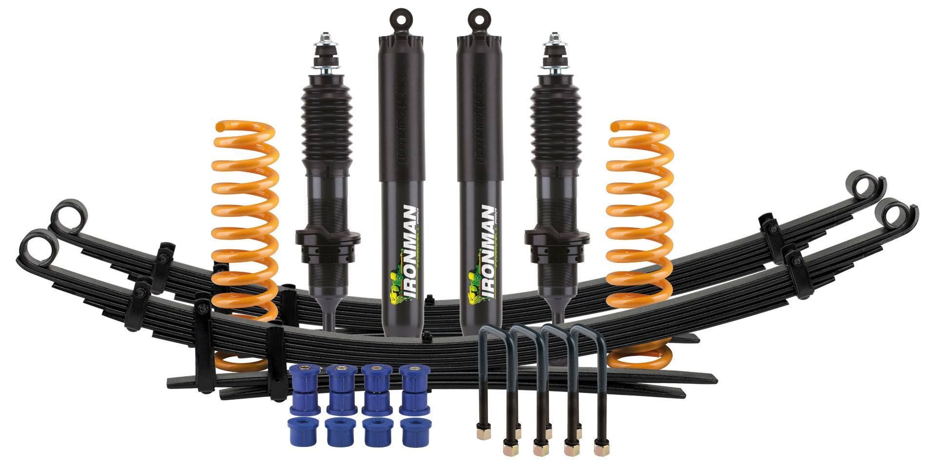 Suspension Kit, With Black Shock Absorbers — Stay on Track 4X4 Accessories in Gladstone Central, QLD