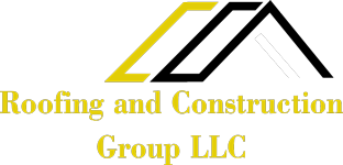 A logo for Roofing and Construction Group LLC