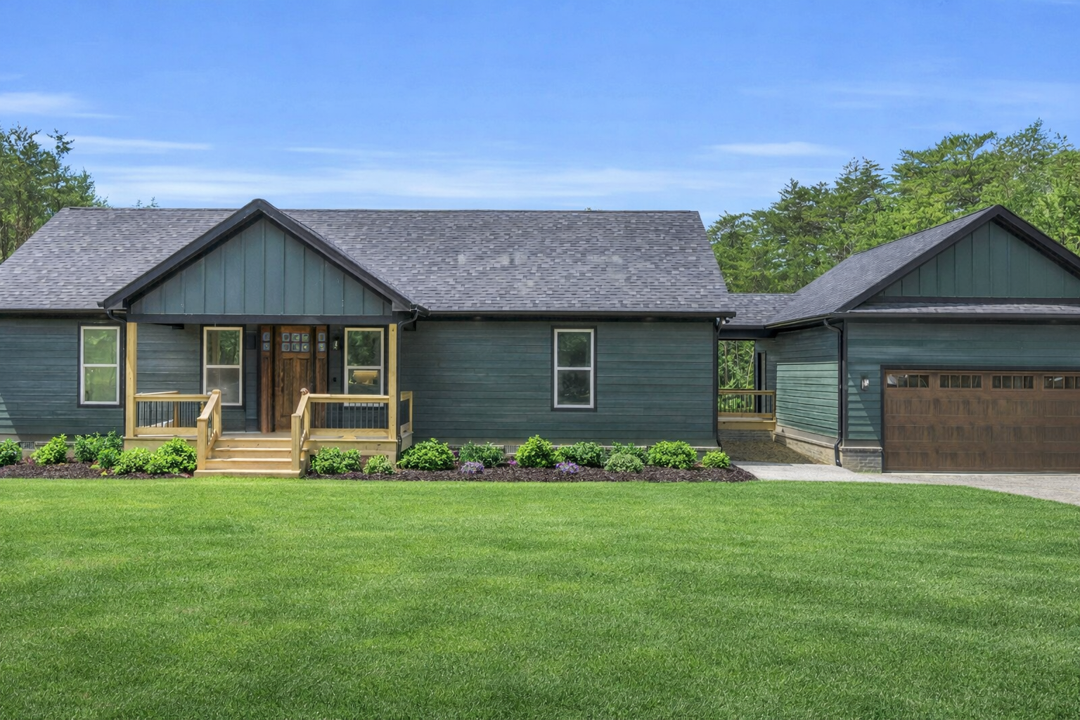 A drawing of a house that is under construction