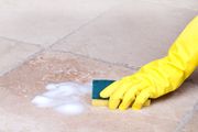 Scrubbing Tile to Clean in Chico Ca