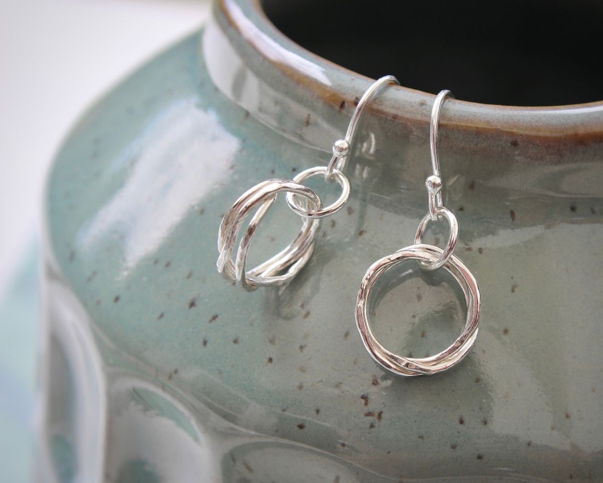 Solid Silver Twig Necklace