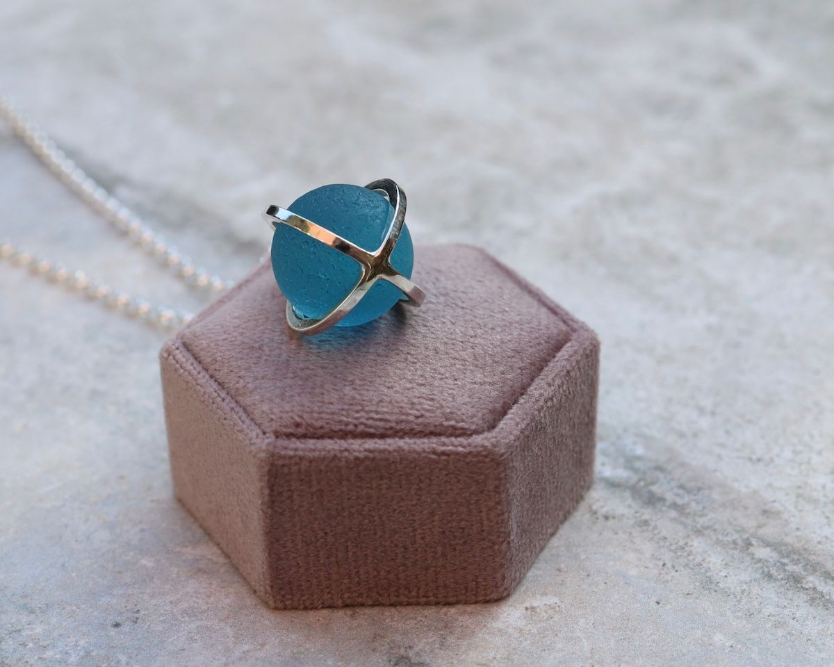 Silver & Crystal Quartz Caged Pendant