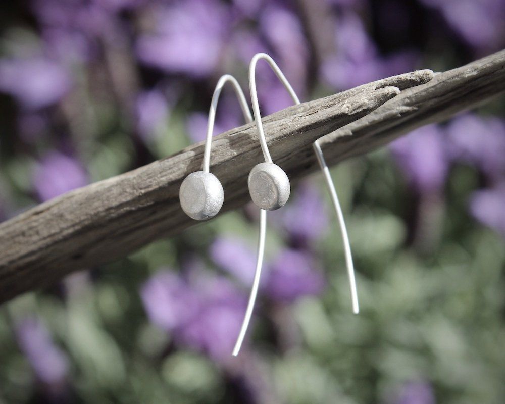 Sterling Silver 'Lazy Hoops' Everyday Threader Earrings