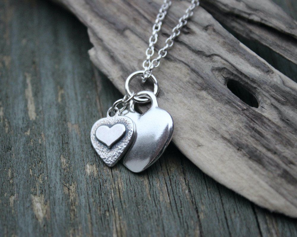 Triple Love Heart Pendant Necklace