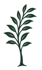 Dark blue ornate letter 