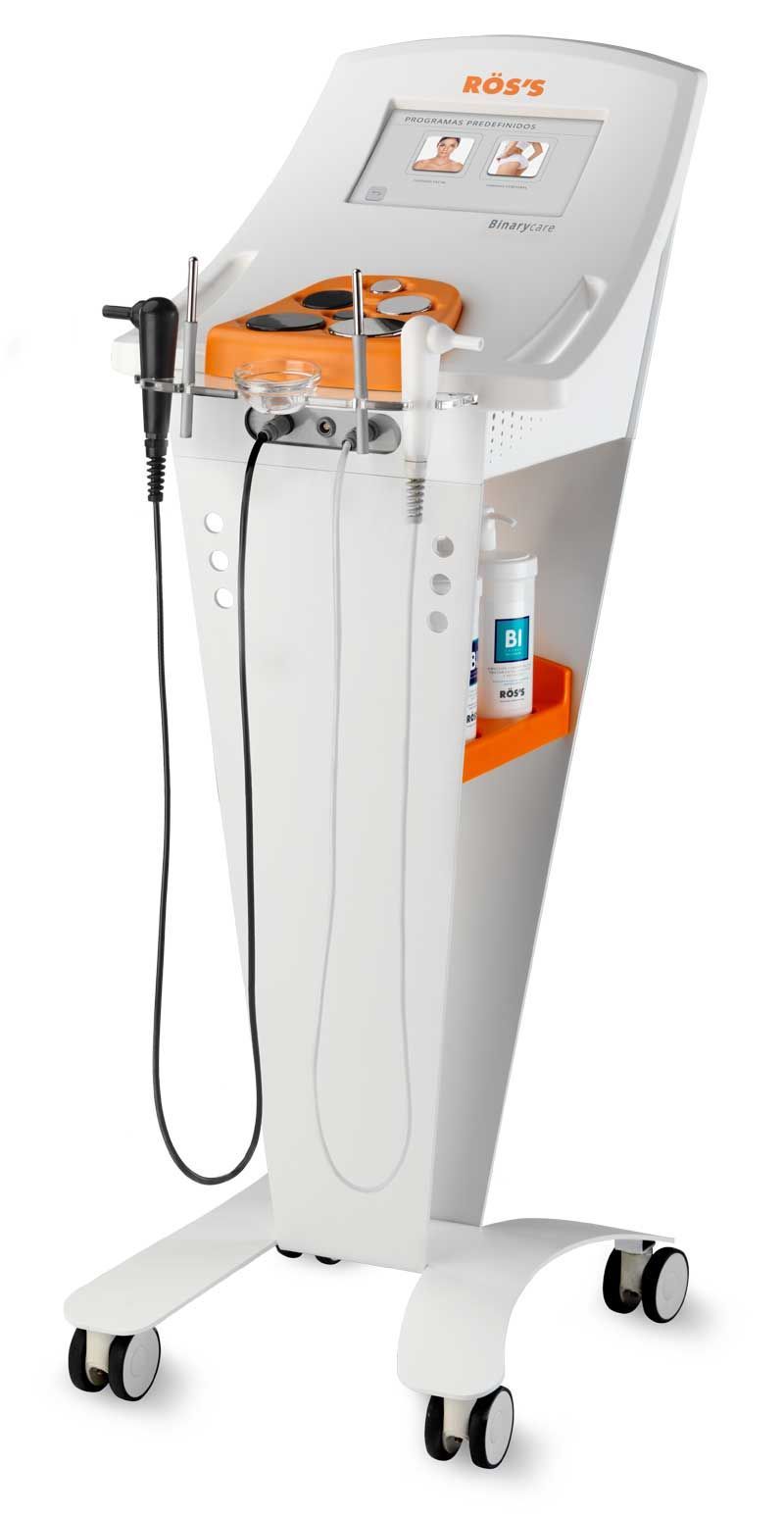 A white and orange machine with the word body on it