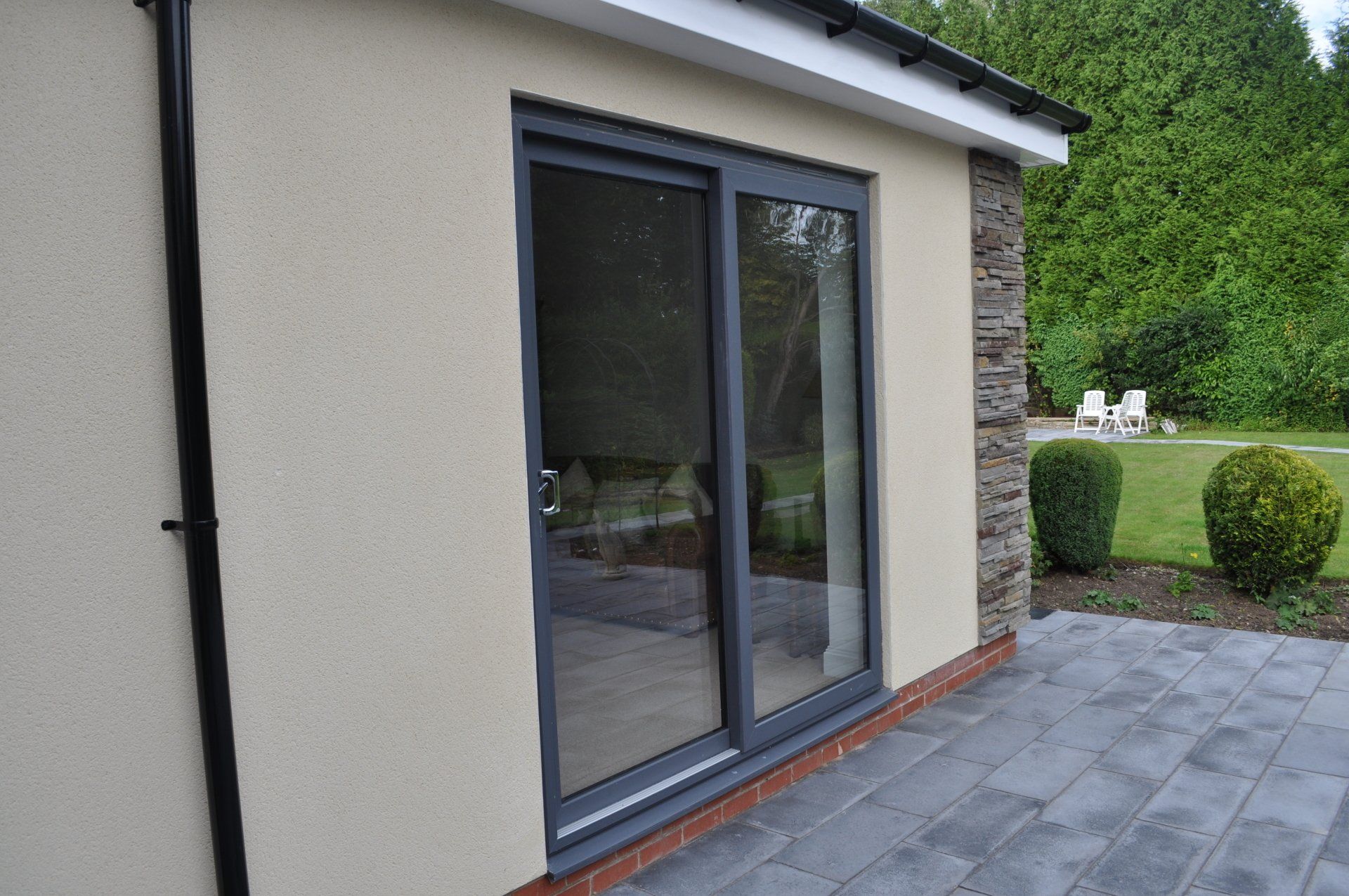 Anthracite Grey sliding patio door