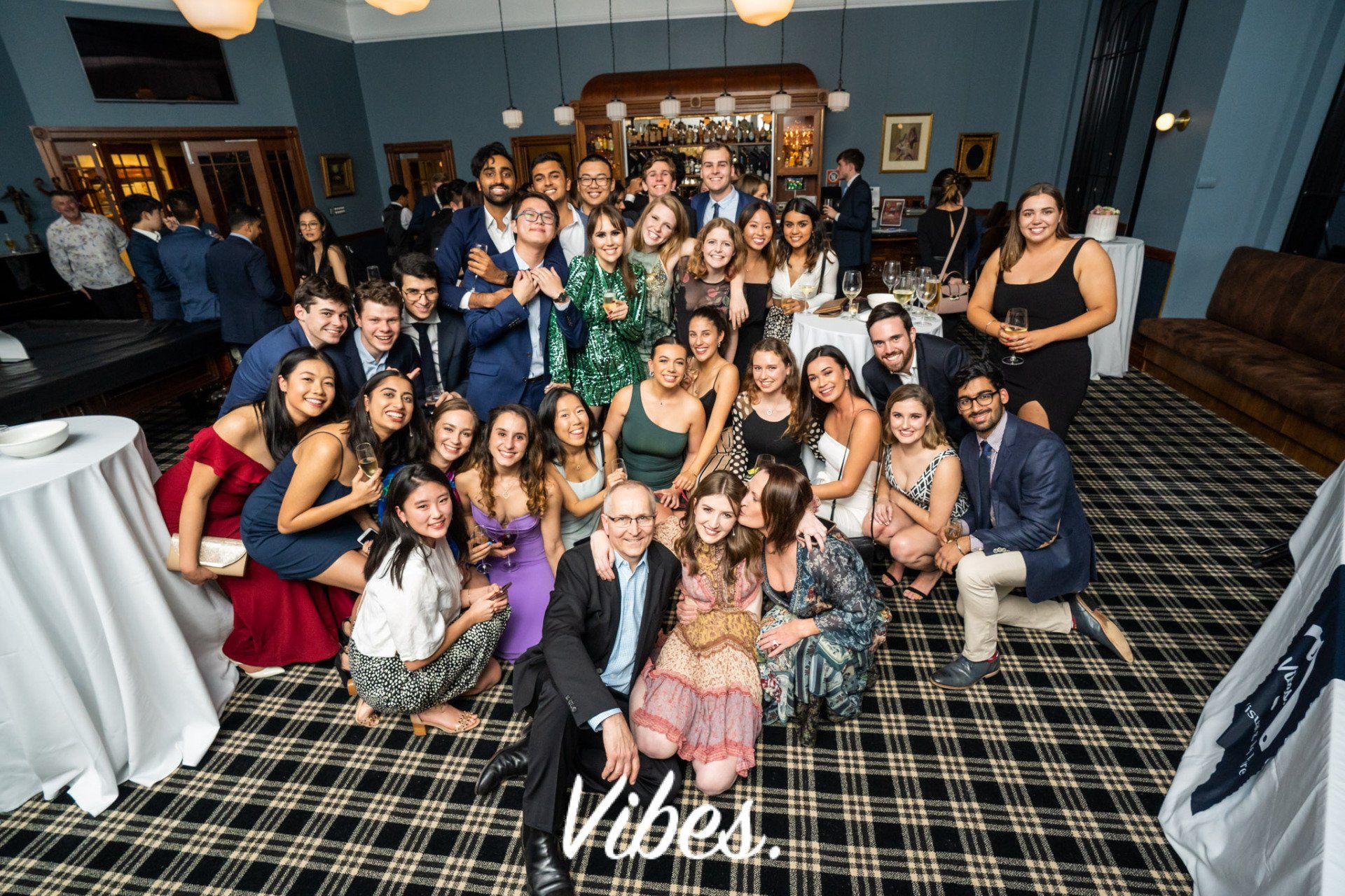 Group photo at birthday party