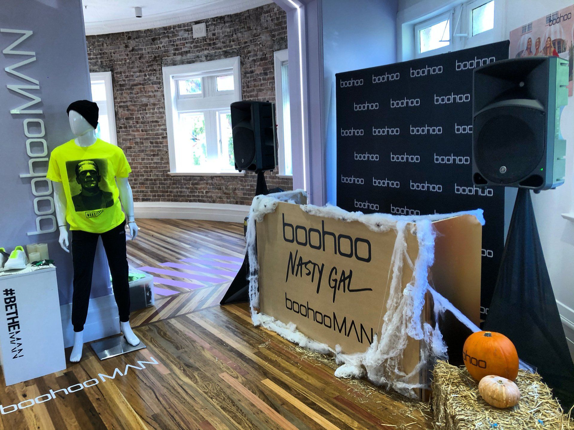 DJ Equipment Setup for public relations event for Boohoo