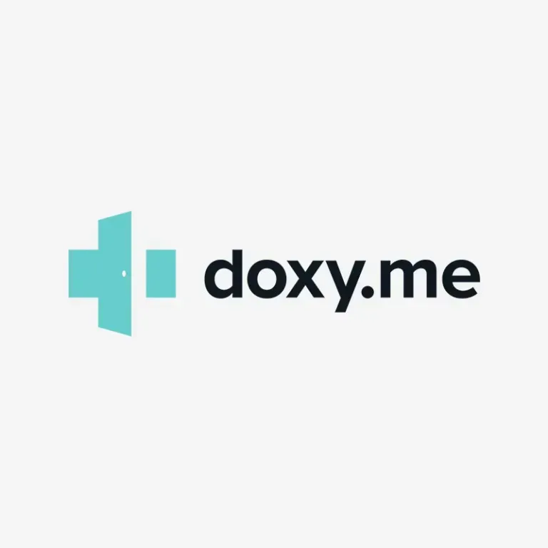 It is a logo for a company called doxy.me.