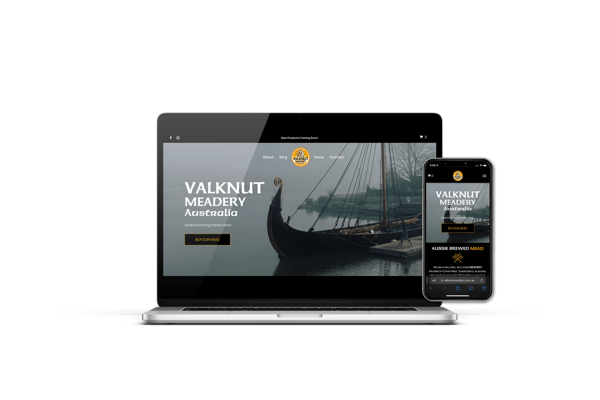 valknut meadery website design