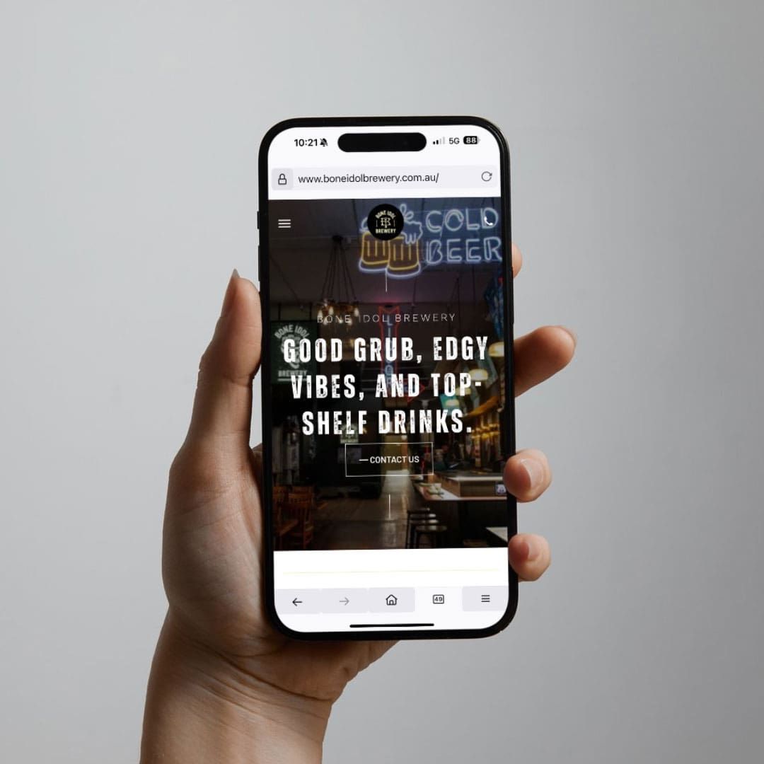 BONE IDOL BREWERY WEBSITE DESIGN SHOWCASE