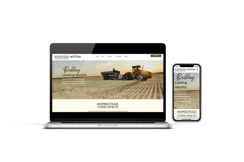 homestead agribusiness website design