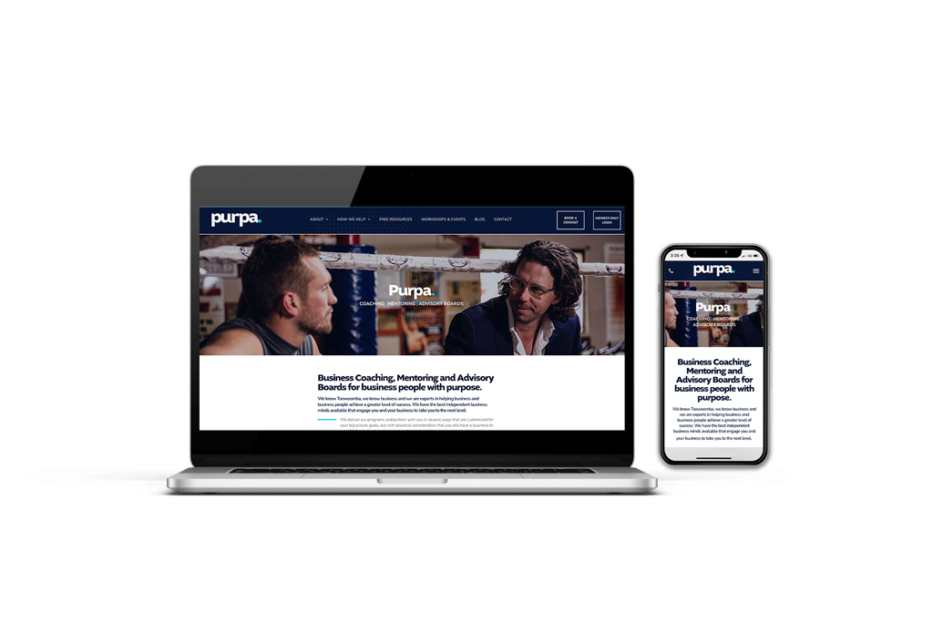 Purpa website design