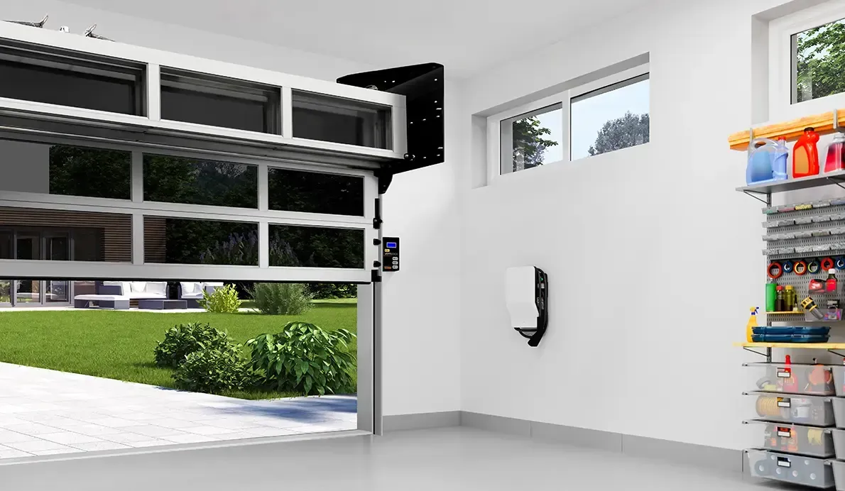 Men Installing Garage Door