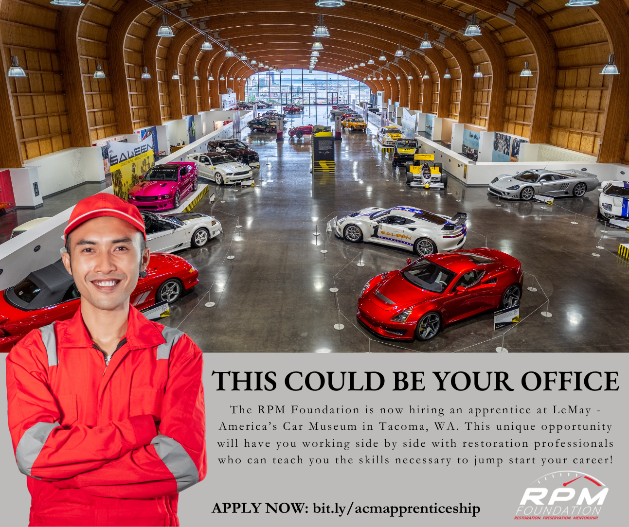 Now Hiring: RPM Apprentice for LeMay - America's Car Museum