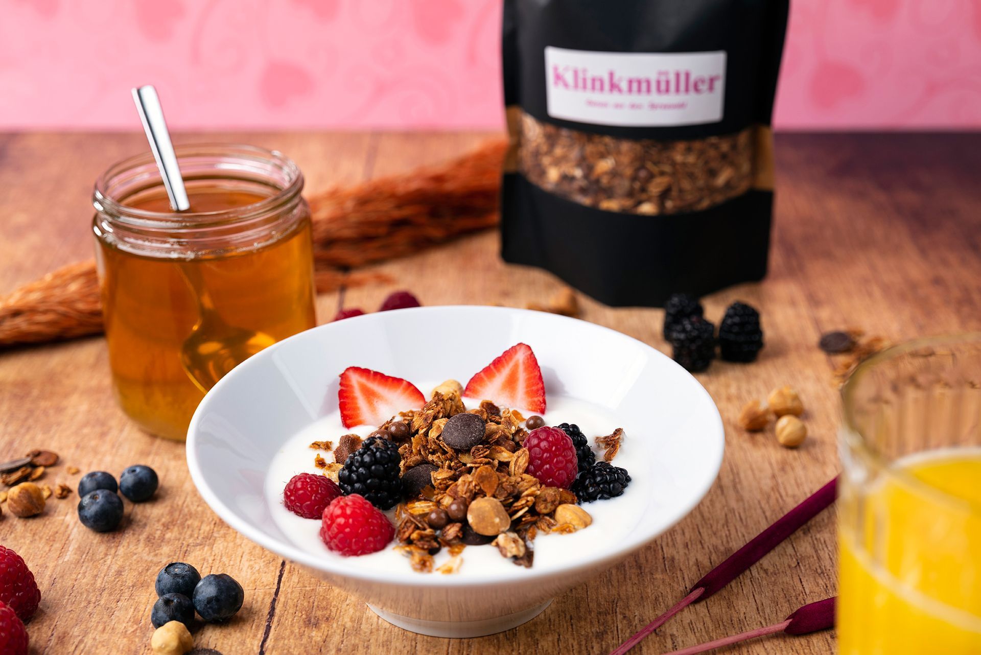 Querformat-Foto Müsli