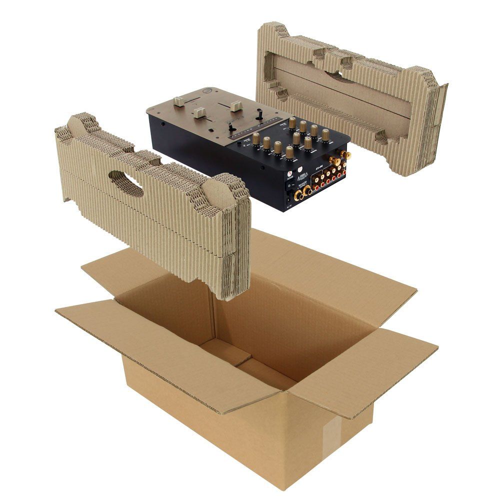 Explosionszeichnung einer Verpackung