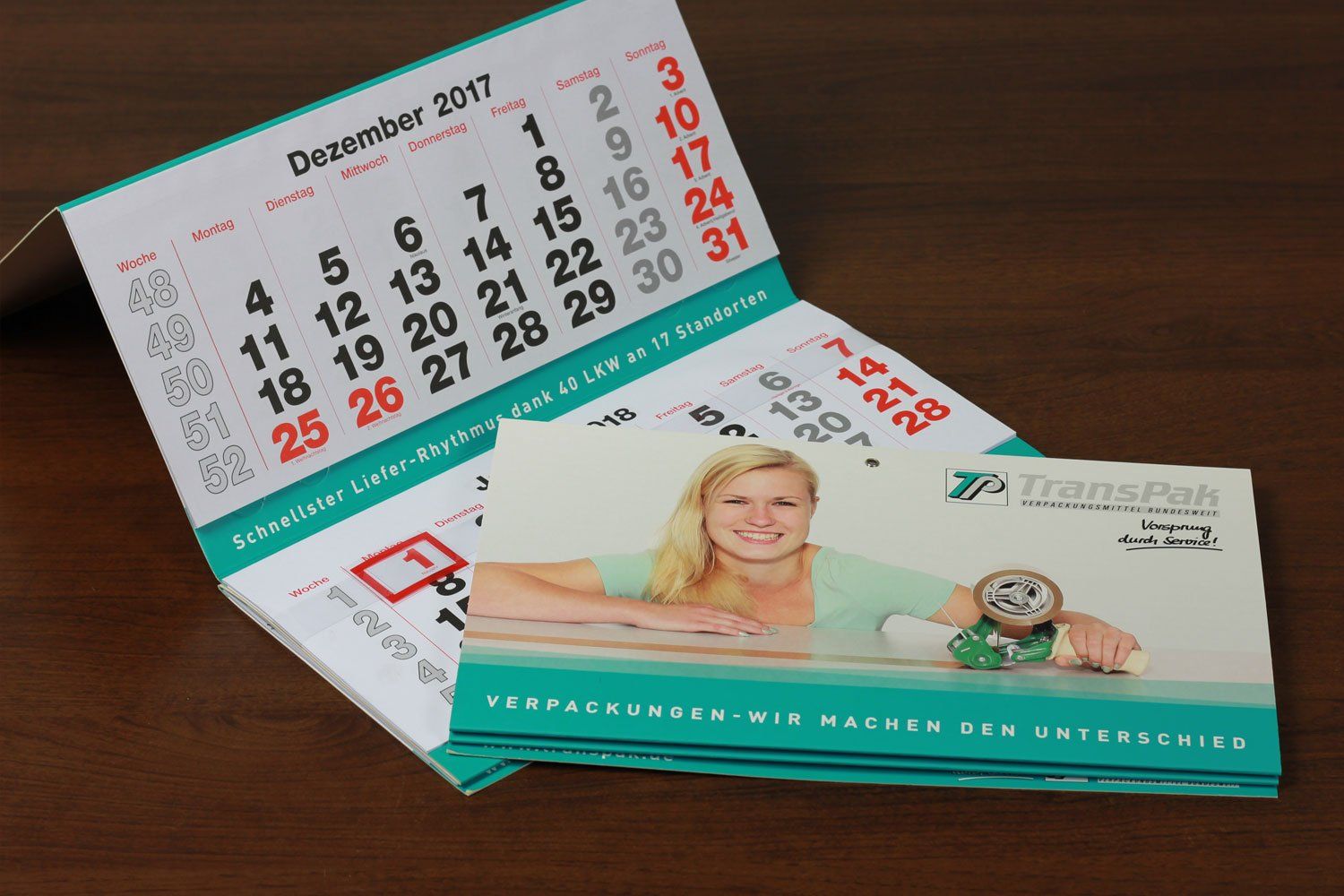 Gestaltung Viermonatskalender