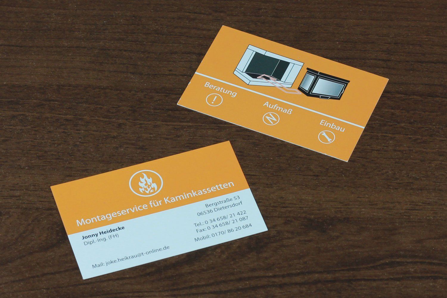 Visitenkarten beidseitig bedruckt